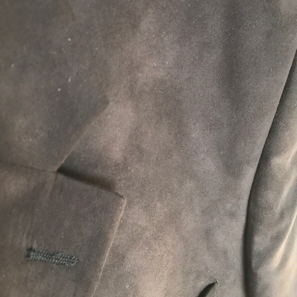 Wall Street faux suede blazer jacket Sz 40R - Picture 2 of 8